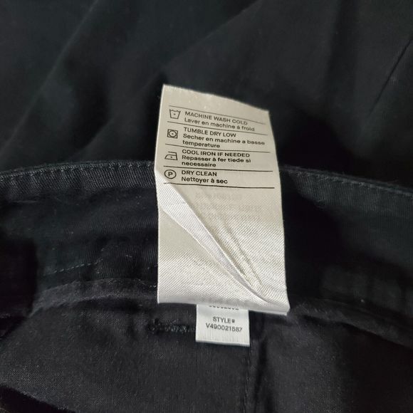 Vince Knee Length Side Pocket Chino Shorts Womens size 8 Chino Bermuda Black - Picture 7 of 8